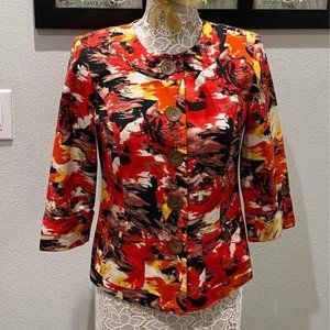 Birch Hill Vintage Women’s Red Patterned Jacket - S